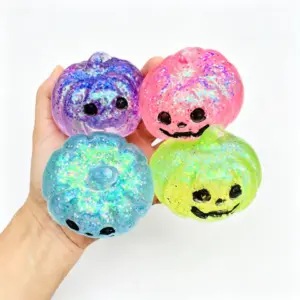 Halloween Pumpkin Bat Ghost Squishy Toy – Slow Rising Sensory Stress Relief Toy Product Image