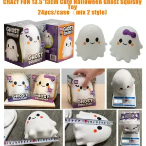 Ghost Squishy Toy – Slow Rising Halloween Sensory Stress Relief Toy