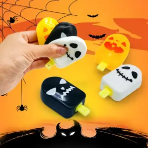 Ghost Halloween Face Squishy Toy – Soft Sensory Stress Relief Toy