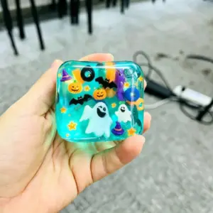Pumpkin Ghost Squishy Toy – Soft Sensory Stress Relief Plush Product Image
