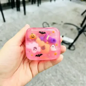 Pumpkin Ghost Squishy Toy – Soft Sensory Stress Relief Plush Product Image