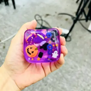 Pumpkin Ghost Squishy Toy – Soft Sensory Stress Relief Plush Product Image