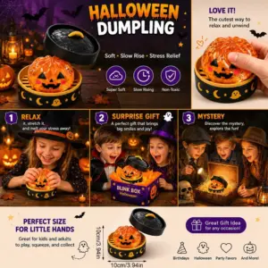 Halloween Dumpling Squishy Toy with Music