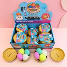 Golden Glitter Bread Squishy Toy – Soft Sensory Stress Relief Toy with Popping Beads Product Image