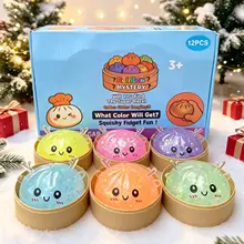 Golden Glitter Bread Squishy Toy – Soft Sensory Stress Relief Toy with Popping Beads Product Image