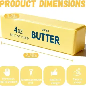 Slow-Rising Butter Squishy Toy
