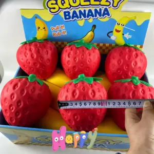 Large Slow-Rising Strawberry Squishy Toy – Soft Sensory Stress Relief Toy