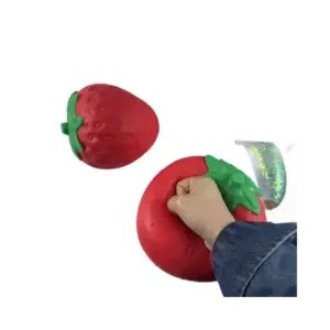 Large Slow-Rising Strawberry Squishy Toy – Soft Sensory Stress Relief Toy