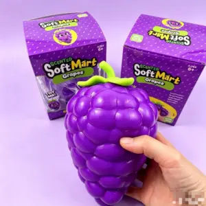 Giant Grape Squishy Toy – Slow Rise Sensory Stress Relief Fidget
