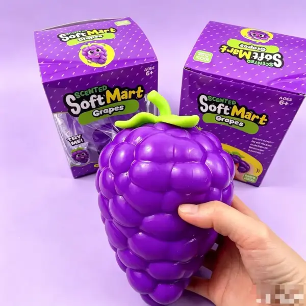 Giant Grape Squishy Toy Slow Rise Sensory Stress Relief Fidget
