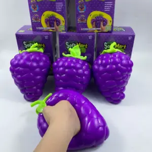 Giant Grape Squishy Toy – Slow Rise Sensory Stress Relief Fidget