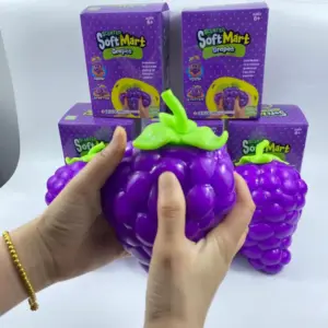 Giant Grape Squishy Toy – Slow Rise Sensory Stress Relief Fidget
