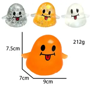 Halloween Ghost Squishy Toy – Soft Sensory Stress Relief Fidget