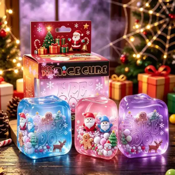Christmas and Halloween themed squishy toy in the shape of a festive character, soft and squishy