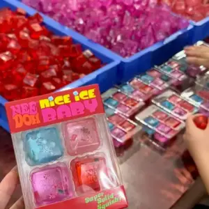 Christmas Needoh Nice Ice Baby Super Squishy Stress Relief Mini Cube Shape Finger Pressure Relief Toy for Kids and Adults Product Image