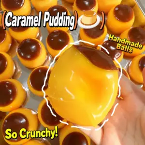 Crunchy Pudding Squishy Toy – Slow Rising Sensory Stress Relief Toy Product Image
