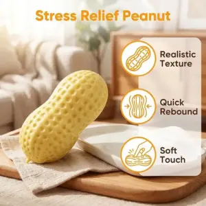 Realistic Peanut Squishy Toy