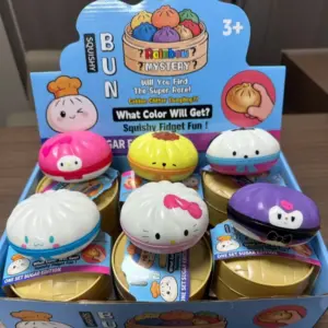 Colorful Emoji Dumpling Squishy Toy – Slow Rising Sensory Stress Relief Toy