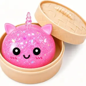 Unicorn Dumpling Squishy Toy – Soft Sensory Stress Relief Toy