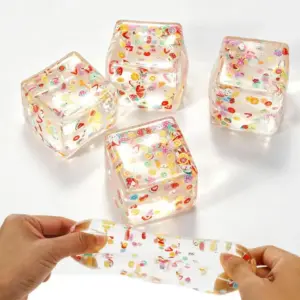 Fruit Slices & Cubes Squishy Toy – Soft Sensory Stress Relief Toy Product Image