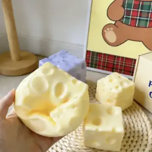 Cheese Wedge Squishy Toy – Soft Sensory Stress Relief Fidget
