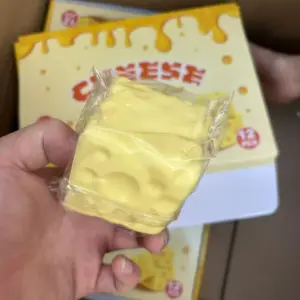 Cheese Wedge Squishy Toy – Soft Sensory Stress Relief Fidget