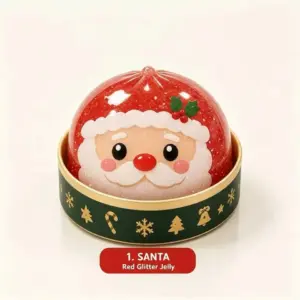 Squeezable Green Grinch Bread Stress Relief Toy - Christmas Themed Fun Gift Product Image