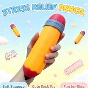 Oversized Realistic Pencil Slow-Recovery Squeeze Toy for Stress Relief Product Image