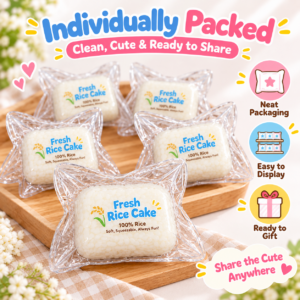 🍙 Rice Ball Squish-Style Fidget Toy – Glutinous Rice Ball Novelty 🍚