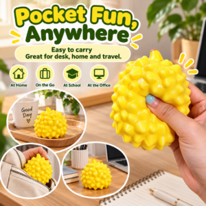 🍈 Durian-Shaped Squeeze Toy – Realistic Fruit Fidget Novelty 🍋