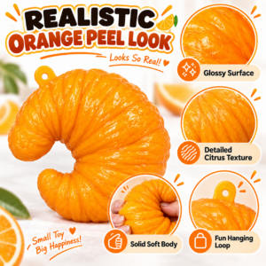 🥐✨ Butter Croissant Squishy Toy – Realistic Bakery-Inspired Soft Sensory Squeeze Toy, Cute Stress Relief Fidget Toy
