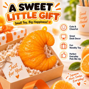 🥐✨ Butter Croissant Squishy Toy – Realistic Bakery-Inspired Soft Sensory Squeeze Toy, Cute Stress Relief Fidget Toy