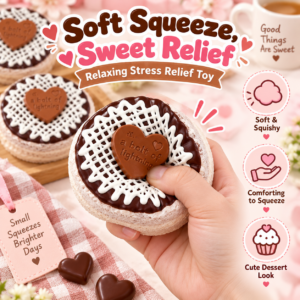🍫💕 Individually Wrapped Heart-Topped Iced Round Confection – Lattice-Iced Decorative Collectible