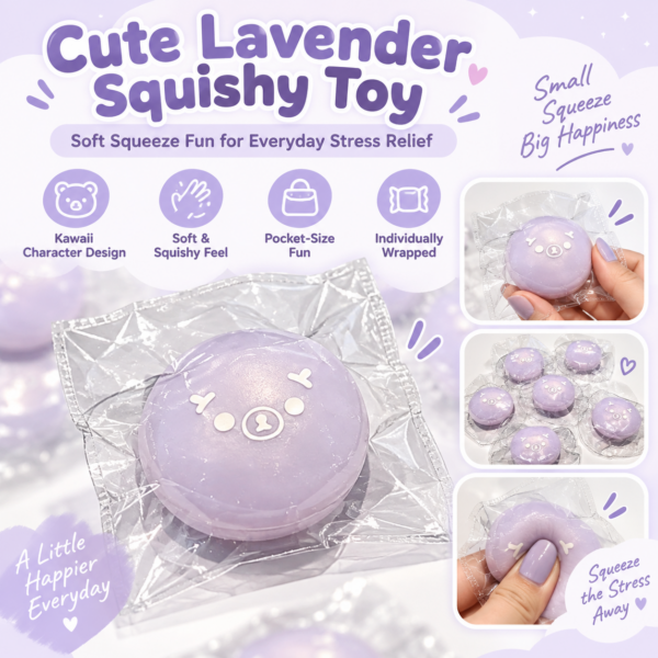 🐻💜 Bear Face Bath Bomb – Round Purple Fizzies with Bear Design