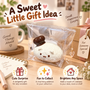 🐻🍣 Squishy Bear Sushi Character – Kawaii Food Squishy