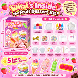 🍰 DIY Berry & Dark Chocolate Crispy Squishy Toy – Sweet Dessert Fidget Set 🍫