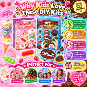 🍰 DIY Berry & Dark Chocolate Crispy Squishy Toy – Sweet Dessert Fidget Set 🍫