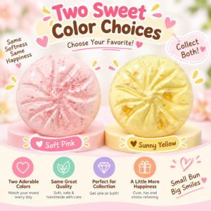 🥟 Handcrafted Bao-Shaped Squishy Balls | Food-Inspired Fidget Toy