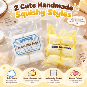☁️⭐ Pastel Cloud & Star Soft Pouch Fidget Toy