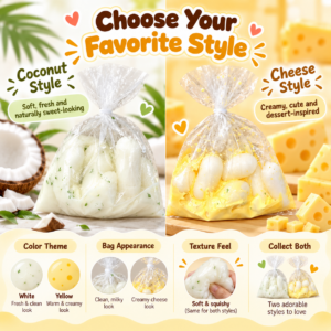 🧀 Crispy Cheese Rice Cake Fidget Squishy – Food-Themed Collectible 🍡