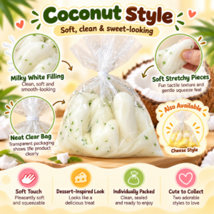 🧀 Crispy Cheese Rice Cake Fidget Squishy – Food-Themed Collectible 🍡