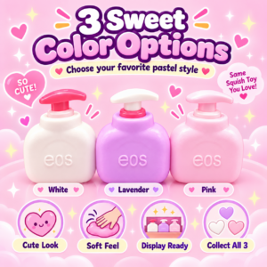 🧴✨ Pastel Pump Bottle Squishy Toy – Cute Lotion Bottle Sensory Squeeze Toy, Soft Stress Relief Fidget Collectible