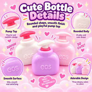 🧴✨ Pastel Pump Bottle Squishy Toy – Cute Lotion Bottle Sensory Squeeze Toy, Soft Stress Relief Fidget Collectible