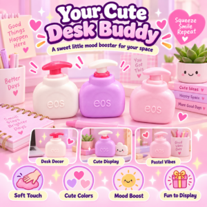 🧴✨ Pastel Pump Bottle Squishy Toy – Cute Lotion Bottle Sensory Squeeze Toy, Soft Stress Relief Fidget Collectible