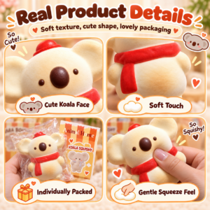 🐾 Kawaii Animal Character Squishy Toy Assortment – Collectible Fidget Squishies