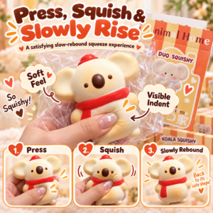 🐾 Kawaii Animal Character Squishy Toy Assortment – Collectible Fidget Squishies