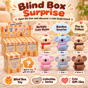🐾 Kawaii Animal Character Squishy Toy Assortment – Collectible Fidget Squishies