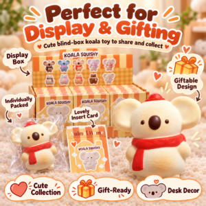 🐾 Kawaii Animal Character Squishy Toy Assortment – Collectible Fidget Squishies