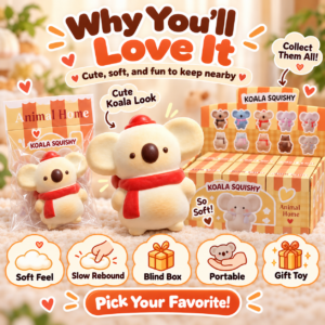 🐾 Kawaii Animal Character Squishy Toy Assortment – Collectible Fidget Squishies