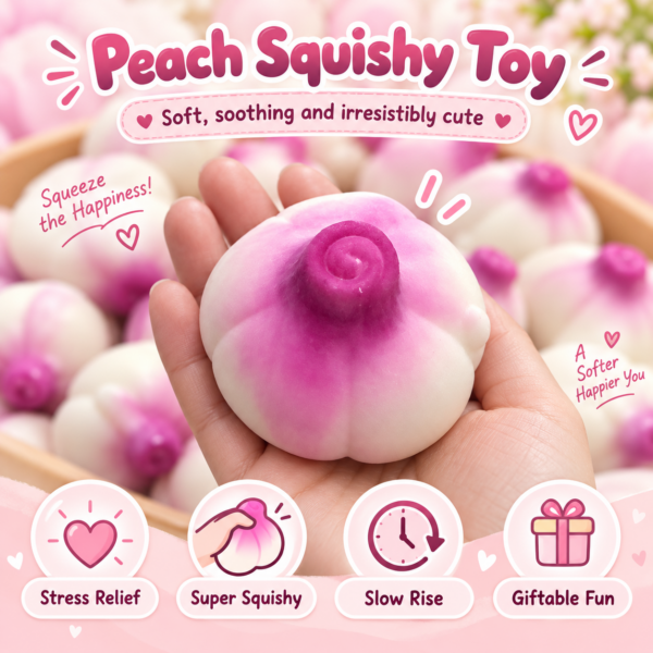 🧄✨ Squishy Garlic & Onion Bulb Fidget Toy – Glossy Segmented Sensory Squeeze Toy for Party Favors & Gift Shops
